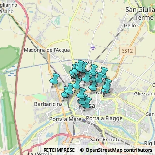 Mappa Via Piavola a Buti, 56123 Pisa PI, Italia (1.082)