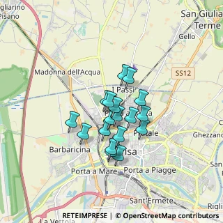 Mappa Via Piavola a Buti, 56123 Pisa PI, Italia (1.21389)