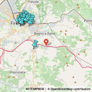 Mappa Via Romanelli, 50012 Antella FI, Italia (6.0605)