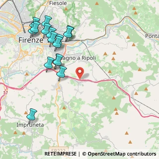 Mappa Via Romanelli, 50012 Antella FI, Italia (5.055)