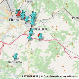 Mappa Via Romanelli, 50012 Antella FI, Italia (4.705)