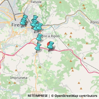 Mappa Via Romanelli, 50012 Antella FI, Italia (4.02769)