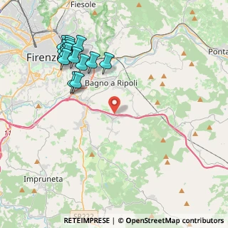 Mappa Via Romanelli, 50012 Antella FI, Italia (4.86333)