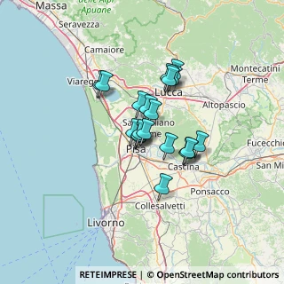 Mappa Località la Fontina Ghezzano, 56017 San Giuliano Terme PI, Italia (9.251)