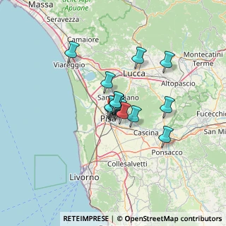 Mappa Località la Fontina Ghezzano, 56017 San Giuliano Terme PI, Italia (8.04533)