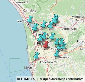 Mappa Località la Fontina Ghezzano, 56017 San Giuliano Terme PI, Italia (10.6)