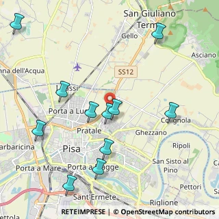 Mappa Località la Fontina Ghezzano, 56017 San Giuliano Terme PI, Italia (2.44455)