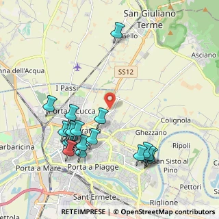 Mappa Località la Fontina Ghezzano, 56017 San Giuliano Terme PI, Italia (2.3195)