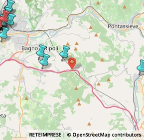 Mappa A1 - Autostrada del Sole, 50012 Bagno a Ripoli FI, Italia (8.1365)