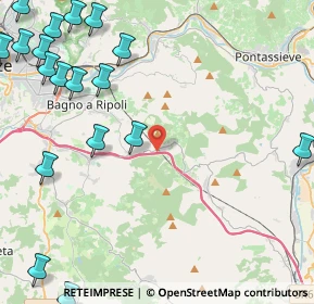 Mappa A1 - Autostrada del Sole, 50012 Bagno a Ripoli FI, Italia (6.9515)