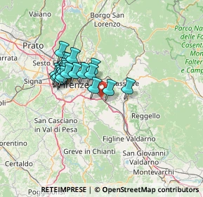 Mappa A1 - Autostrada del Sole, 50012 Bagno a Ripoli FI, Italia (11.6045)