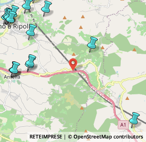 Mappa A1 - Autostrada del Sole, 50012 Bagno a Ripoli FI, Italia (3.7885)