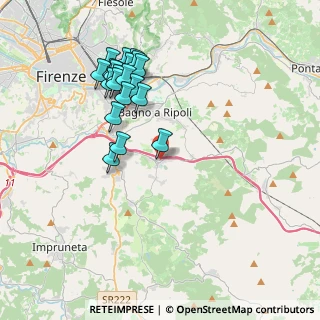Mappa Via Gino Ferrari, 50012 Antella FI, Italia (3.9705)