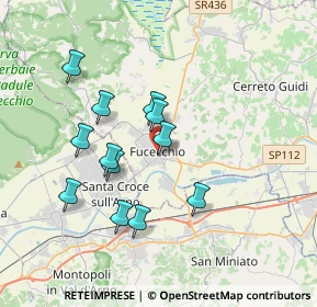 Mappa Via Giovanni Nelli, 50054 Fucecchio FI, Italia (3.36083)