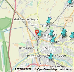 Mappa Via Tevere, 56122 Pisa PI, Italia (2.64091)