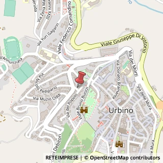 Mappa Via del Popolo, 12, 61029 Urbino, Pesaro e Urbino (Marche)