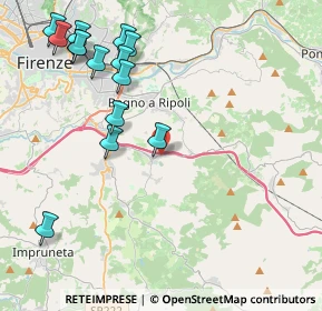 Mappa 50012 Antella FI, Italia (5.02786)