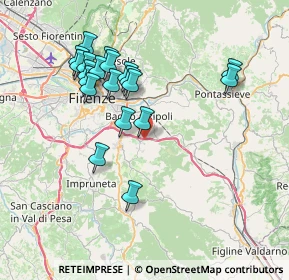 Mappa 50012 Antella FI, Italia (7.517)