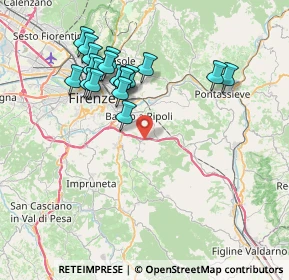 Mappa 50012 Antella FI, Italia (7.59684)