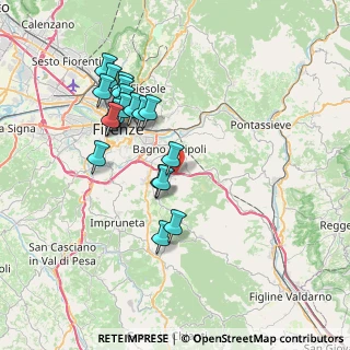 Mappa 50012 Antella FI, Italia (7.25895)