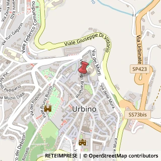 Mappa Via Donato Bramante, 27, 61029 Urbino, Pesaro e Urbino (Marche)