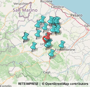 Mappa Piano Santa Lucia, 61029 Urbino PU, Italia (9.705)