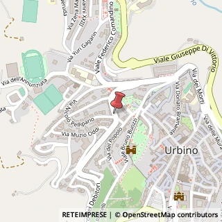 Mappa Via Giro dei Debitori, 21, 61029 Urbino, Pesaro e Urbino (Marche)