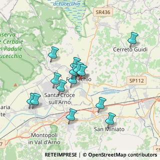 Mappa Via Giacomo Matteotti, 50054 Fucecchio FI, Italia (3.45643)