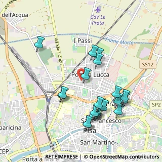 Mappa Via Monte Grappa, 56123 Pisa PI, Italia (1.029)
