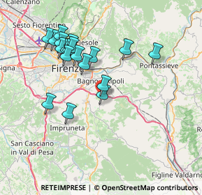 Mappa Via Ferruccio Parri, 50012 Antella FI, Italia (7.46632)