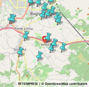 Mappa Via Ferruccio Parri, 50012 Antella FI, Italia (2.409)