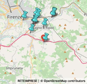 Mappa Via Ferruccio Parri, 50012 Antella FI, Italia (3.82833)