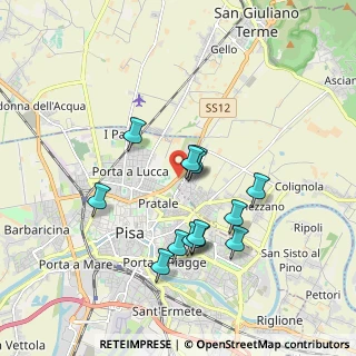 Mappa Via Statale, 56127 Pisa PI, Italia (1.66385)