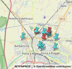 Mappa Via S. Iacopo, 56100 Pisa PI, Italia (1.46545)
