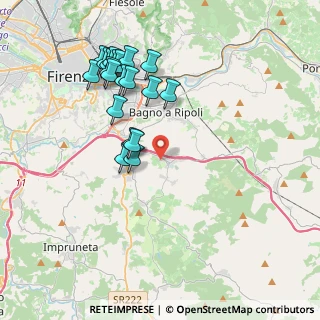 Mappa Via della Torricella, 50012 Bagno a Ripoli FI, Italia (4.0845)