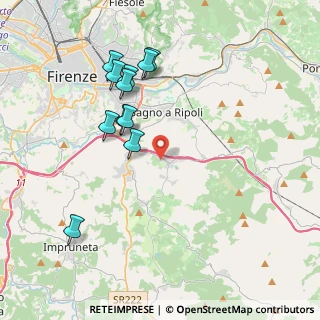 Mappa Via della Torricella, 50012 Bagno a Ripoli FI, Italia (3.97909)