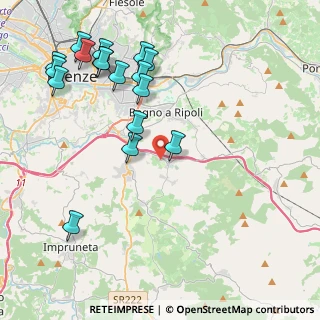 Mappa Via della Torricella, 50012 Bagno a Ripoli FI, Italia (4.98588)