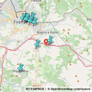 Mappa Via della Torricella, 50012 Bagno a Ripoli FI, Italia (5.09417)