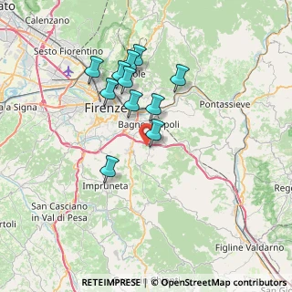 Mappa Via della Torricella, 50012 Bagno a Ripoli FI, Italia (6.39273)