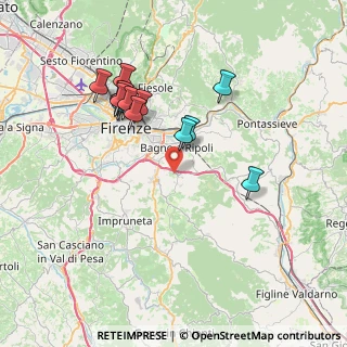 Mappa Via della Torricella, 50012 Bagno a Ripoli FI, Italia (7.22462)