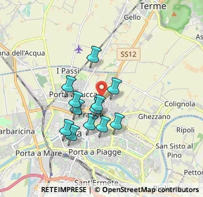 Mappa SS 12, 56127 Pisa PI (1.39167)