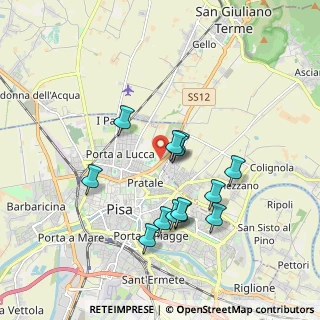Mappa SS 12, 56127 Pisa PI (1.68769)