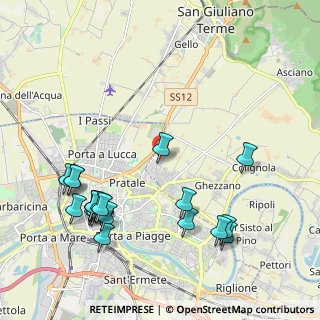 Mappa Ghezzano, 56100 Pisa PI, Italia (2.516)