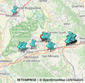 Mappa Via F. Pacchi, 50054 Fucecchio FI, Italia (7.995)
