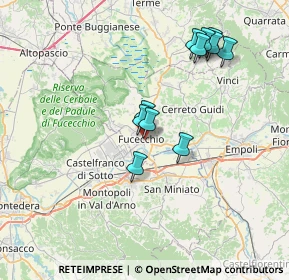 Mappa Via F. Pacchi, 50054 Fucecchio FI, Italia (6.92364)