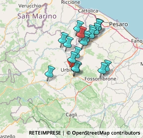 Mappa Via S. Bernardino, 61029 Urbino PU, Italia (11.19)