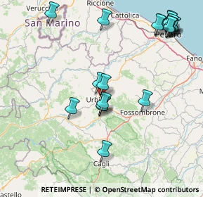 Mappa Via S. Bernardino, 61029 Urbino PU, Italia (19.6545)