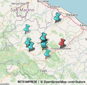 Mappa Via S. Bernardino, 61029 Urbino PU, Italia (10.131)