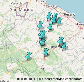 Mappa Via S. Bernardino, 61029 Urbino PU, Italia (11.26789)