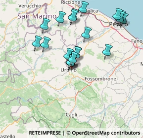 Mappa Via S. Bernardino, 61029 Urbino PU, Italia (14.652)